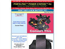 Tablet Screenshot of porta-pak.rambobattery.com
